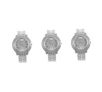 Holibanna 3pezzi Orologio Da Polso Femminile Elegante Con Strass Orologio Quarzo Romani Per Eventi Casual e Occasioni Speciali Design Delicato e Raffinato