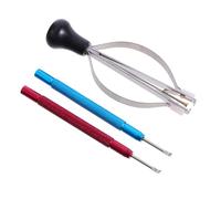 Holibanna 3pezzi Pinze Per Orologi Nonslip Strumenti Di Riparazione Per Orologi Con Porta Picker Rimozione Sicura Delle Orologio
