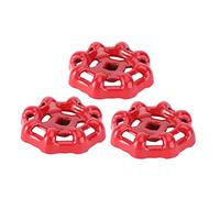 Holibanna 3Pezzi Valvole Ghisa Rosse Da Design Professionale e Pratico Raccordi Per Rubinetti e Valvole Chiusura Facili Da Usare e Resistente