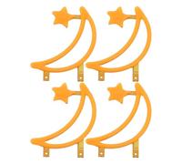 Holibanna 4 lampadine a filamento LED a forma di : accessori per lampade a filamento a forma di stella di - mini lampadine per illuminazione ambientale per Eid Mubarak 1,5x1,18 pollici