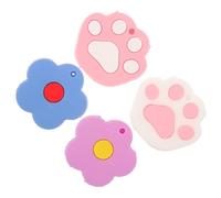 Holibanna 4 Pezzi Accessori portachiavi CAT CLAW copertura protettiva per la chiave signore Carino Copertina Keychain tappi copritasti in silicone tappi chiave gomma morbida