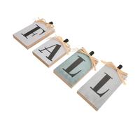Holibanna 4 Pezzi Cartelli Appendere Legno Autunnale Decorazioni Ringraziamento Ufficio Soggiorno Tavolo Ingresso Rustiche Raccolto Centrotavola Parete Porta Fascino Vintage Distinto