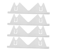 Holibanna 4 Pezzi Coprigap per Cucina Acciaio Inossidabile per Riempire Spazi tra Piano e Ripiano Facile Installazione e Design Elegante per Cucina Sempre