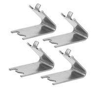 Holibanna 4 Pezzi Fibbia Del Frigorifero Fermagli Per Frigorifero Clip Per Ripiani Del Congelatore Clip Del Ripiano Del Congelatore Staffe Per Frigorifero Silver Acciaio Inossidabile