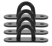 Holibanna 4 Pezzi Ganci da Soffitto in Acciaio Resistente Pad Eye a U per Sospensione Pesante Ganci Parete Resistenti Impermeabili per Sandbag Bande di Resistenza Uso Indoor e Outdoor
