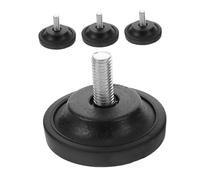 Holibanna 4 Pezzi Rubber Furniture Feet Levelers Adjustable Skid Pads For Treadmill Exercise Equipment Sofa Table And Chair With Noise Reduction And Floor Protection