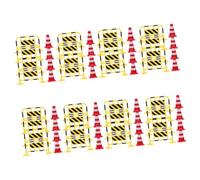 Holibanna 4 Set Miniature Stradali e Coni del per Giochi Educativi e Decorazioni per Colori Vivaci e Materiale per Apprendimento