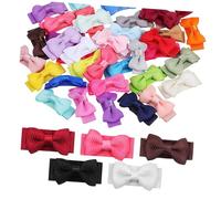 Holibanna 40pezzi Fermacapelli Neonata Colorati Clip Scatto Mini Fiocchi Per Capelli Sottili Accessori Per Acconciature Leggere e Comode