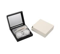 Holibanna 4pezzi Custodia per Lenti Contatto Scatola per Contatti Portatile Kit per Lenti Doppio Scomparto Custodia per Contatto Organizer per Design Trasparente di Finestra