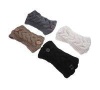 Holibanna 4pezzi Fasce Invernali Con e Copriorecchie Per Ghiaccio e Attività All Aperto Beige Scuro