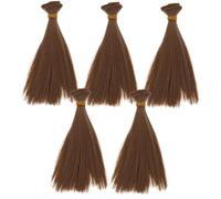 Holibanna 5 Pezzi di della Parrucca Piccole Parrucche per Bambole Parrucca per l'artigianato Trama di delle Bambole Artigianali Parrucche per Giochi di Ruolo pp