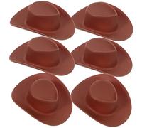 Holibanna 50 Pezzi Cappello da Cowboy per Casa delle Bambole Cappello Pazzo Cappello da Donna Cappello da Cappello A Cilindro per Cappello Mini Cappello Cappello Cappello da Ragazza