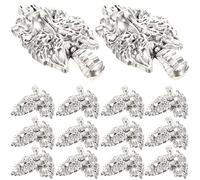 Holibanna 50 Pezzi Ciondoli Portachiavi a Forma di Testa di Lupo in Lega Color Argento Antico per Creazione Gioielli Fai da Te Braccialetti Collane Artigianato Regalo Creativo