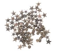 Holibanna 50 Pezzi di Borchie Decorative A Stella A Cinque Punte con Rivetti A Vite Borchie per Scarpe Gotiche Borchie Punk Borchie A Stella per Abbigliamento Borchie Fai da Te per