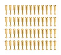 Holibanna 50 Set Rivetti Vite per Borse in Acciaio Inossidabile Dorato Rivetti Decorativi per Pelle Accessori Resistenti per Riparazione e Creazione di Borse Cinture Scarpe e Valigie