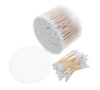 Holibanna 500 Pezzi Batuffolo Di Cotone Tamponi Auricolari Riutilizzabili Tamponi Di Cotone Di Sicurezza Tampone Di Cotone Per Animali Domestici Cotton Fioc a Punta Appuntita Legno