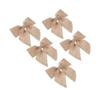 Holibanna 5pezzi Juta Fatti Mano per Decorazioni Natalizie e Matrimoniali Eleganti per Speciali Riutilizzabili e Resistenti all Usura