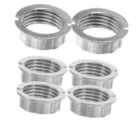 Holibanna 6 Pezzi Anello Esterno Portalampada Anelli Del Paralume Adattatore Per Paralume Parti Di Ricambio Del Dispositivo Della Lampada Catena Di Trazione Leggera Silver Lega Di Zinco