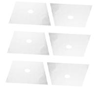 Holibanna 6 Pezzi Copripiastra Gas Riutilizzabili Argento per Protezione Piano Rivestimento Ptfe per Cucina e Ristoranti Resistente Temperature