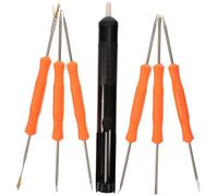 Holibanna 6 pezzi Kit di Ausiliari per Saldatura con Punta Temprata Pompa Dissaldante Manuale e Manico Ergonomico per Riparazione Circuiti Pcb Elettronici Colore Casuale Colore Casuale
