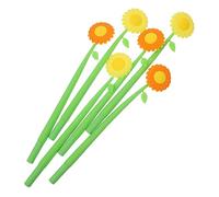 Holibanna 6 Pezzi Penna Silicone Forma Girasole Penne Scrittura Portatili e Resistenti per Studenti e Ufficio Scrittura Graffi