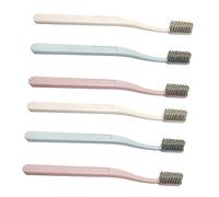 Holibanna 6 pezzi Spazzolini Denti Portatili Soft per Adulti Pulizia Profonda e e Viaggio Colori Casuali Colore Casuale Colore Casuale