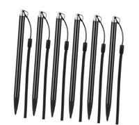 Holibanna 6 Pezzi Stilo per schermo resistivo penna touch screen Penne Laccio per penna stilo del touch screen penna stilo capacitiva penna per tablet tubo di alluminio Black
