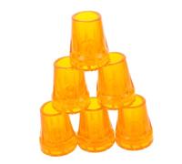 Holibanna 6pezzi Punte Per Bastoni Passeggio Cuscinetti Per Stampelle Antiscivolo Accessori Ricambio Per Bastoncini Trekking e Bastoni Per Anziani Protezioni Durevoli e Resistenti All Usura