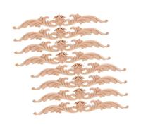 Holibanna 8 Pezzi Applique Intagliate Parete Legno Decorativo Intarsio Intagliato Fiore Arte Mobili Cornice Cassettiera Armadio Soffitto Comò Decalcomania Rifinitura