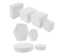 Holibanna 8 pezzi Blocchi Geometrici per Fotografia di Solidi con Piatto per Allestimenti e Decorazioni Casa Accessori Creativi per Props Fotografia Cosmetici e Gioielli