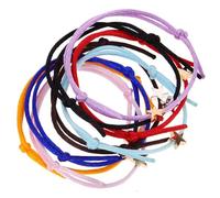 Holibanna 8 Pezzi Braccialetto Pentagramma Donna Impilato Per Braccialetto Di Fascino Della Stella Regolabile Ciondolo Bande Numero Bracciale Intrecciato a Stella Chiusura Delicato Rame