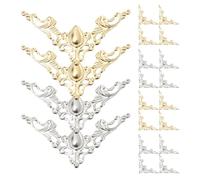 Holibanna 80 Pezzi Angoli Decorativi in Metallo per Libri e Album di Ritagli, Protezioni Angolari in Ferro Vintage per Scrapbooking, Custodia per Album Fotografici e Protezione Angoli