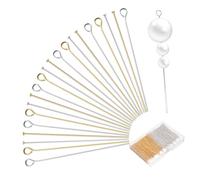 Holibanna 800 pezzi Spille per Gioielli con e Occhielli Doppia Finitura Oro e Argento per Creazione Charms Bracciali e Collane Confezione Organizzata