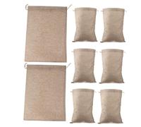 Holibanna 8pezzi Juta Riutilizzabile Per Conservare Cereali e Sacchetto Con Coulisse Adatto Per Verdure Radice Frutta Magazzino e Organizzazione Degli Alimenti