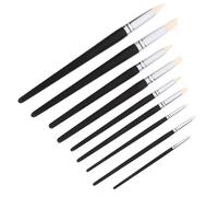 Holibanna 9 Pezzi Clay Color Shaper Neri con Teste in Gomma per Scolpire Modellare e Dipingere Argilla Strumenti Leggeri e Maneggevoli per Arte Ceramica Art