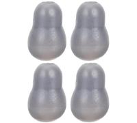 Holibanna Accessori per Stetoscopio, Coppia di 4 Punte Auricolari in PVC Grigio, Ricambi Morbidi per Professionisti Sanitari, Comfort e Isolamento Acustico per Visite Cliniche