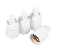 Holibanna Adattatore Per Portalampada G24q a E27 4 Pezzi Convertitore Ignifugo Per Lampadine Led Facile Installazione Per Ufficio e Casa