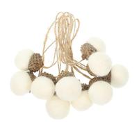 Holibanna Albero di Natale 10 pezzi Infeltrito Lana Ghianda Ornamento Natale H?ngende Feltro Ghianda Morbido Palline Di Feltro Pino H?ngende Decorazioni per Albero di Natale Cappotto