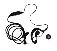 Holibanna Auricolare Interfono Mini Testa 2,5mm Plastico Nero | Conversazione Privata e Mani Libere, Impedenza 32ω±15%, Sensibilità 118±3 Db, Microfono 2, 2 Kω