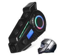 Holibanna Auricolari wireless per casco moto Cuffie con cancellazione rumore Comunicazione per moto con musica stereo e impermeabilità Leggere e ergonomiche per viaggi sicuri e confortevoli