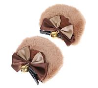 Holibanna Bear Ears Hair Clips Adorable Kawaii Cosplay Headband for Girls for Halloween and Parties