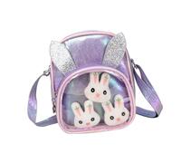 Holibanna Borse a Tracolla Borsa Da Nuoto Peluche Portafoglio Per Porta Cellulare Ragazze Portafoglio Femminile Bambola Borse Trucco Per Fanny Pelle Sintetica Viola,porpora