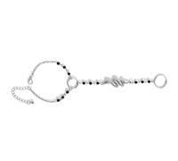 Holibanna Bracciale a Dito Serpente in Lega Argento Design Unico, Stabile e Resistente, per Abbigliamento Quotidiano e Feste Punk