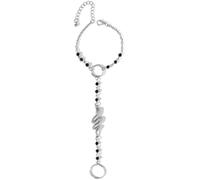 Holibanna Bracciale a Forma di Serpente Catena da Mano in Metallo per Donna Gioielli Hip-Hop per Party Halloween e Uso Quotidiano Confortevole e Regolabile