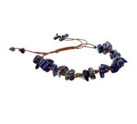 Holibanna Bracciale Cristallo Naturale con Pietre Irregolari Bracciale Intrecciato Mano Regolabile Accessorio Estetico per Donna e Adolescente Adatto per Laurea e Uso Quotidiano