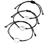 Holibanna Bracciale Donna Cuore Ciondolo Braccialetto Del Cuore Regolabile Di Braccialetti Madre Figlia Per Regalo Festa Della Mamma