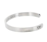 Holibanna Bracciale Elegante Per Donne Bracciale Aperto Inossidabile Con Incisione Blessed to Have Mom Like You Per La Festa Della Mamma Compleanno e Occasioni Speciali Accessorio Versatile