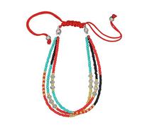 Holibanna Bracciale Intrecciato Multi-layer Stile Corda Colorata Per Decorazione Polso Per Festa e Uso Quotidiano Design Vivace e Lavorazione Fina