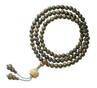 Holibanna Bracciale Unisex in Legno Di Sandalo Con Perle Da Collana Multifilo Elastico Per Preghiera e Meditazione Accessorio Per Uomo e Donna