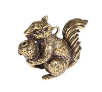 Holibanna Bruciatore di Incenso in Metallo Massiccio Forma di Scoiattolo Decorazione Casa Artigianale Resistente e Lucida Elemento Decorativo Profumato per Aromaterapia